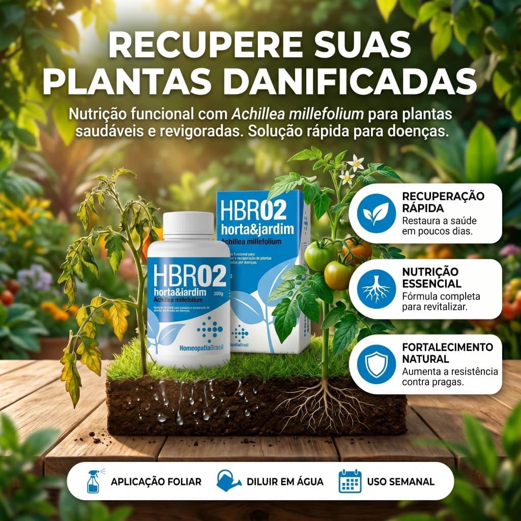 Homeopatia HBR02 - Tratamento Homeopatico para Plantas