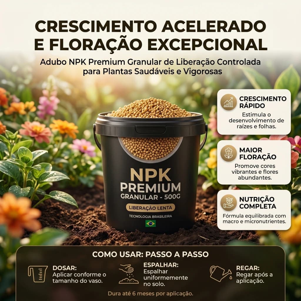 Osmocote 500g - Fertilizante de Liberacao Lenta