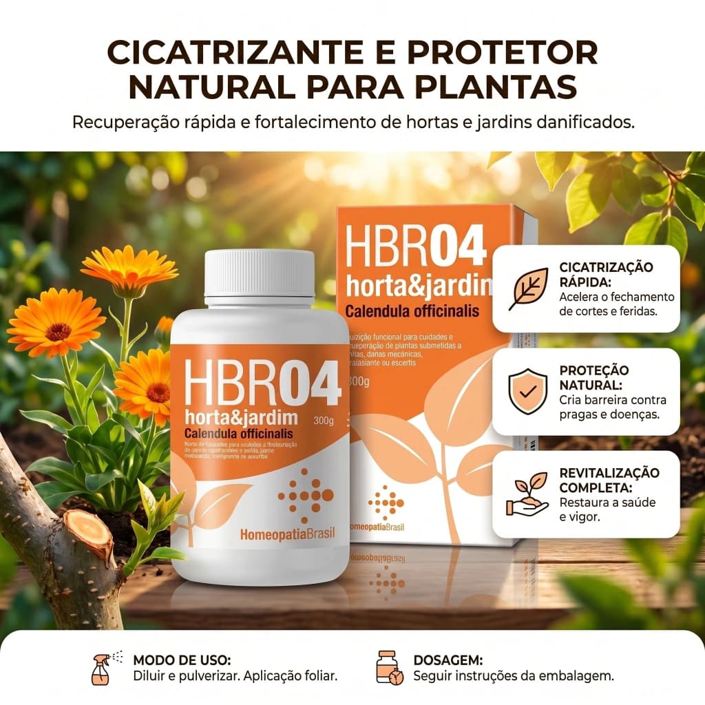 Homeopatia HBR04 - Tratamento Homeopatico para Plantas