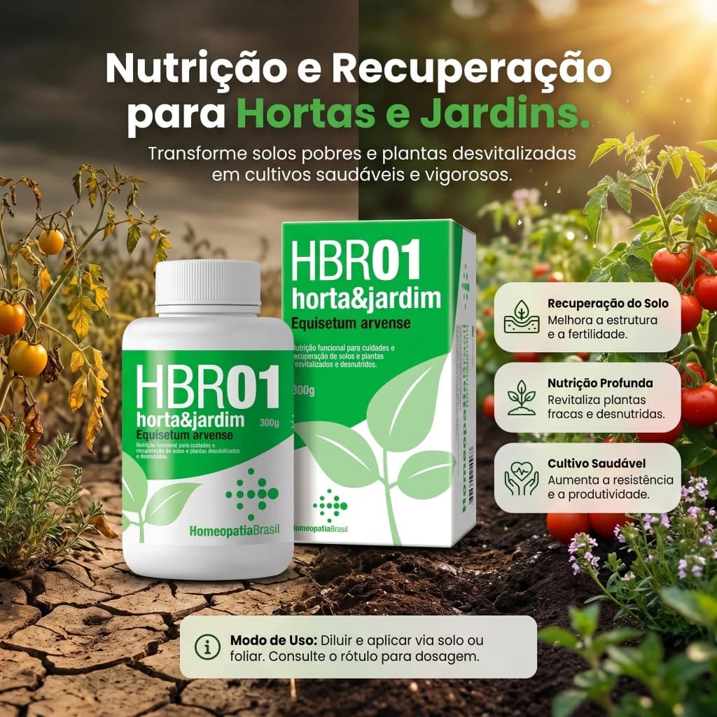 Homeopatia HBR01 - Tratamento Homeopatico para Plantas