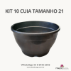 10 Cuia de Plástico Tamanho 21 - PRETO