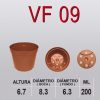 10 Vasos Plástico P/ Mudas Pote 09