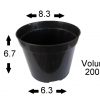 10 Vasos Plástico P/ Mudas Pote 09 - Image 2