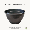 01 Cuia de Plástico Tamanho 21 - PRETO