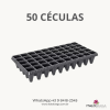 Bandeja Flexível Triangular 50 Células - Preto