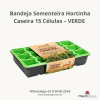 Bandeja Sementeira Hortinha Caseira 15 Células - VERDE Nutriplan