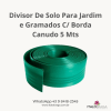 Divisor De Solo Para Jardim e Gramados C/ Borda Canudo 5 Mts