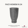 01 Vaso FACE HOMEM N 24 - Cor Preto - Nutriplan