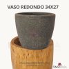 01 VASO REDONDO CINZA 34X27